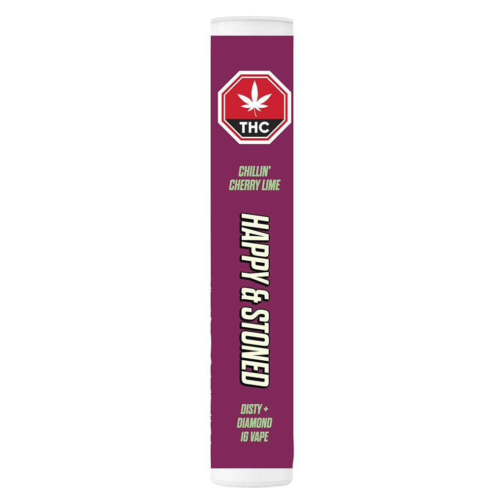 Happy & stoned - chillin' cherry lime disty+diamond 510 cart