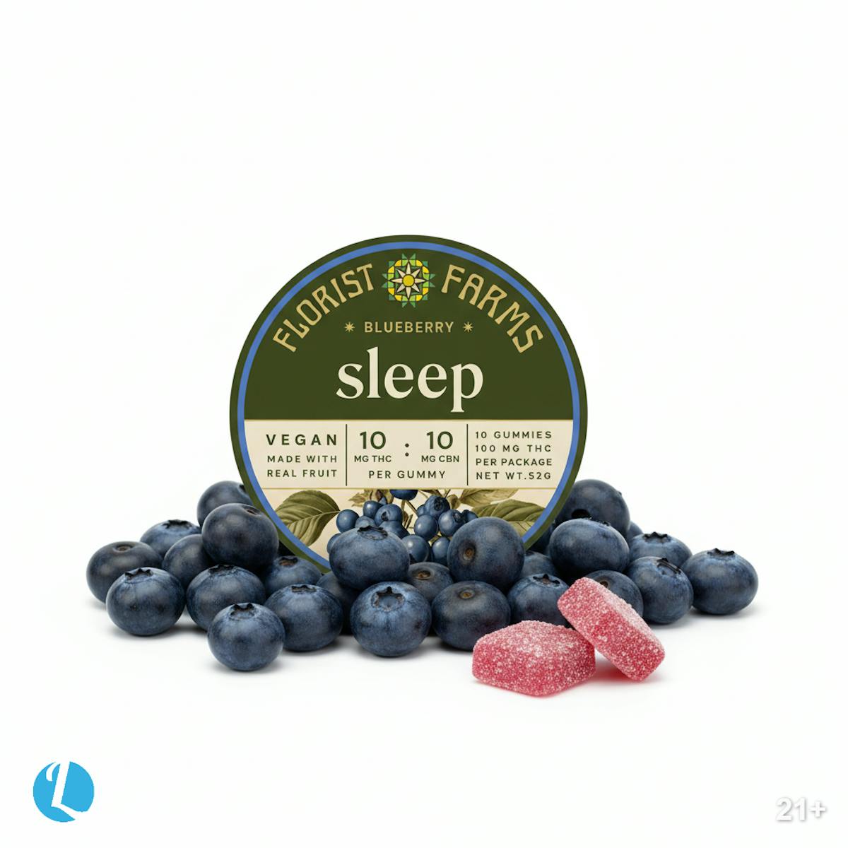 Photo of Blueberry 1:1 Sleep | 100mg Edible