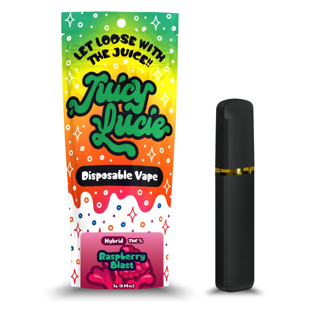 Juicy Lucie | Raspberry Blast Disposable Vape | 1g | LIV Cannabis (Lansing)