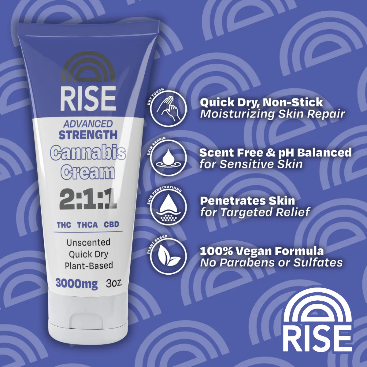 RISE Advanced Strength Cream - 3oz. at Liberty (Madison Heights REC)