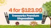 4 for $123.99 - Treeworks Premium Disposables