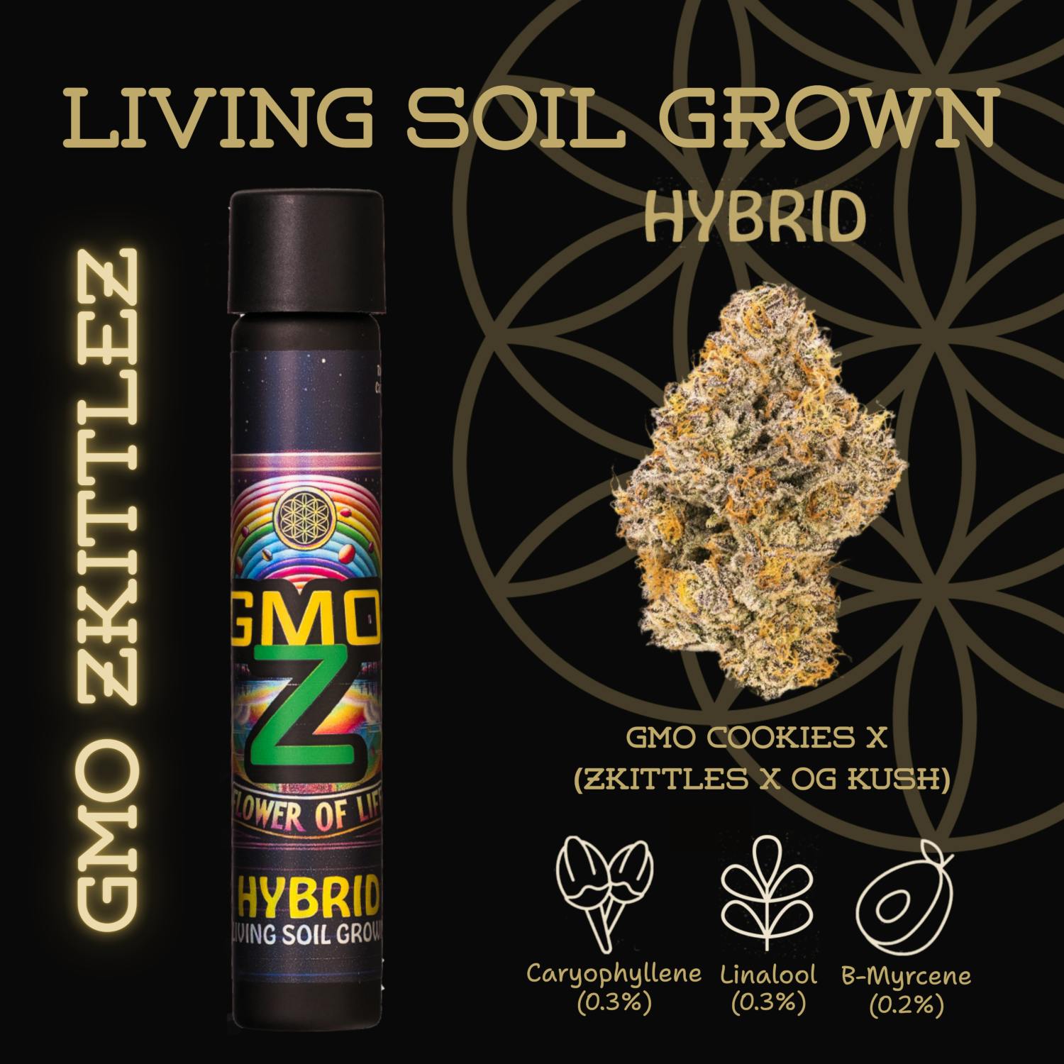 Flower of Life | Pre-Roll - 1g - GMO Zkittlez