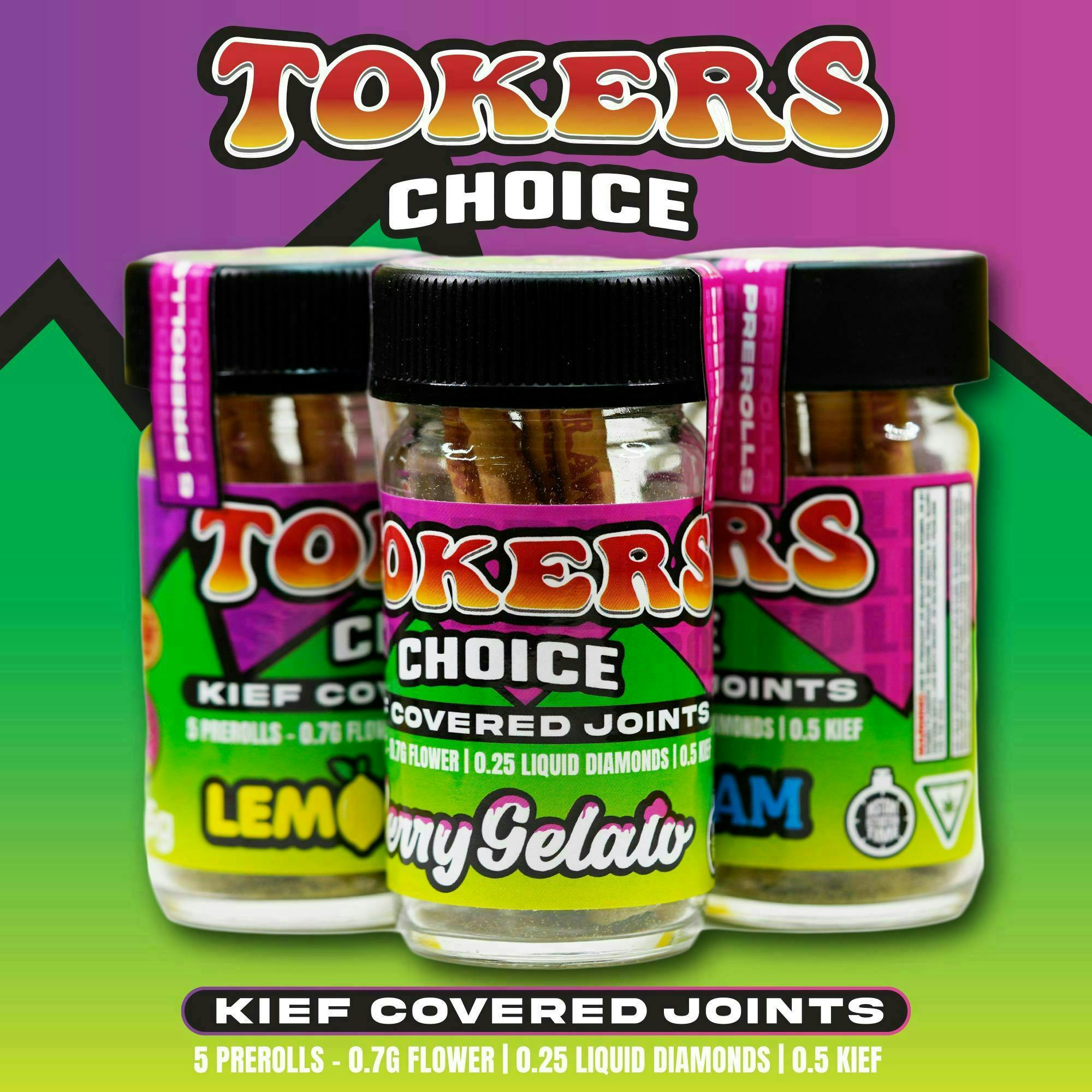 Tokers Choice - 1.5g Liquid Diamond Infused Rocket - Rainbow Belts