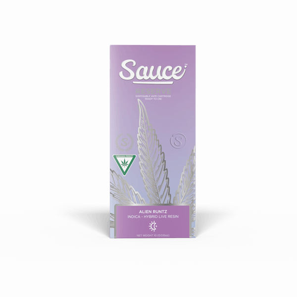 Product: Sauce | Space Octane Disposable/Rechargeable All-in-one Live Resin Cartridge | 1g