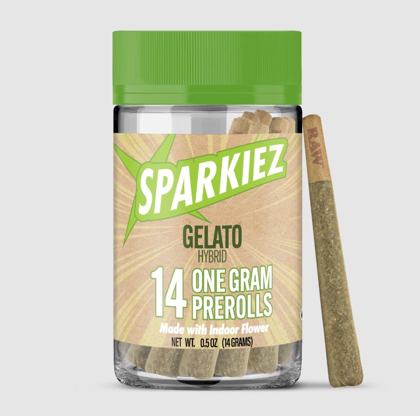Hayward Dispensary: Sparkiez Gelato - 14pk Pre-Rolls | Cookies