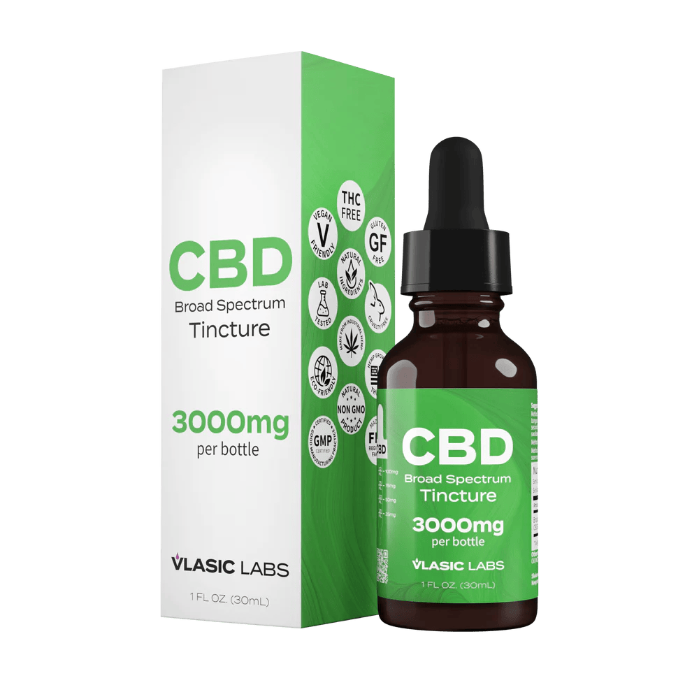 Organic Broad Spectrum CBD Tincture | 3000mg