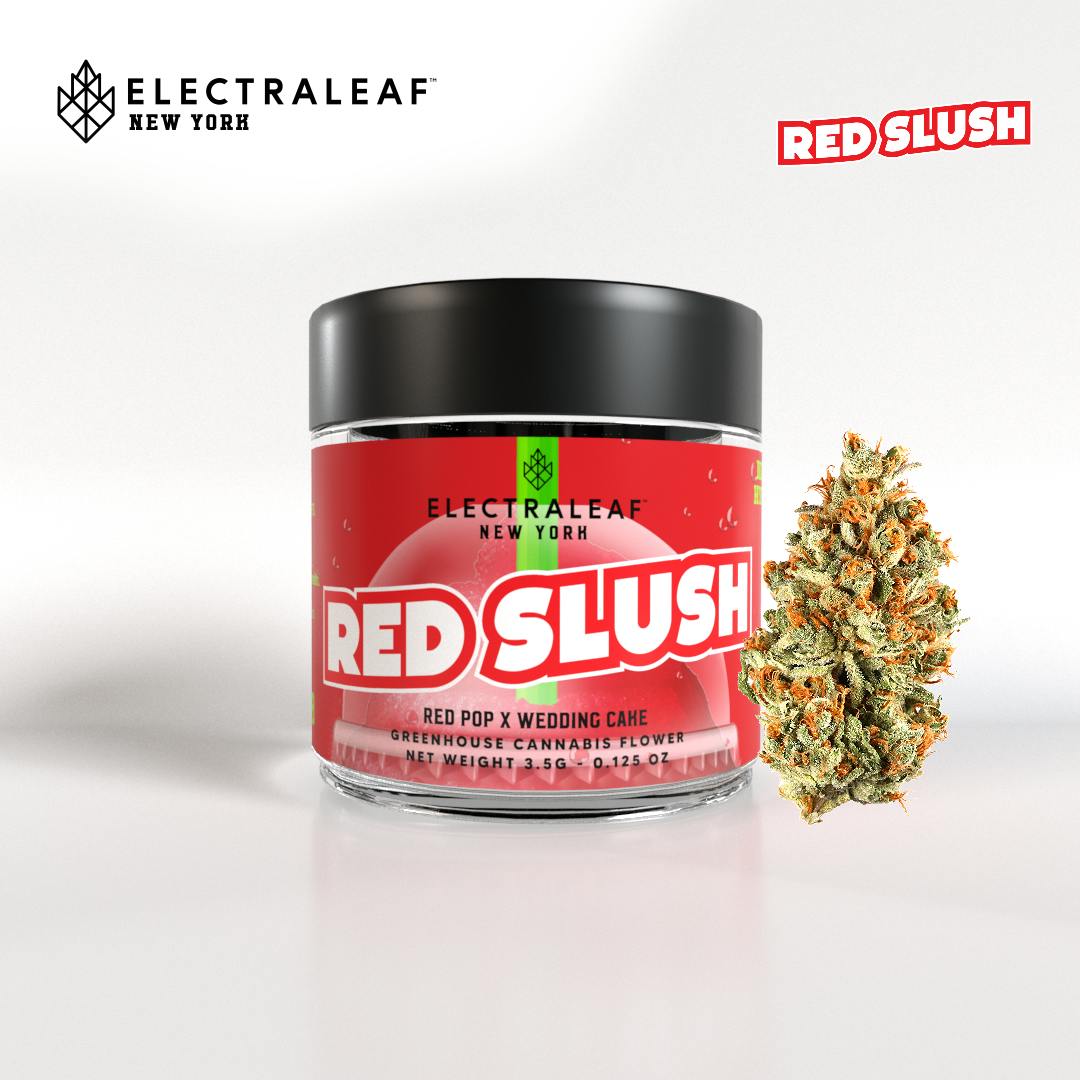 Electra Leaf | Flower Jar Red Slush