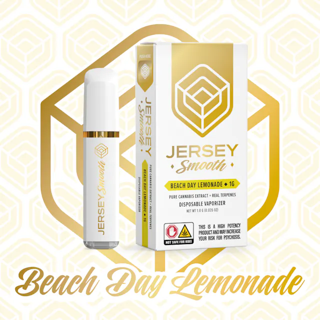 Jersey Smooth Disposable Beach Day Lemonade 1g (sativa, disposables)