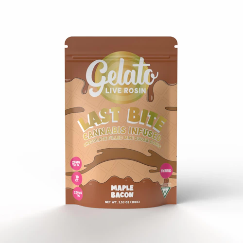 Gelato Last Bite - Rosin Infused Sugar Cones 200mg - Maple Bacon