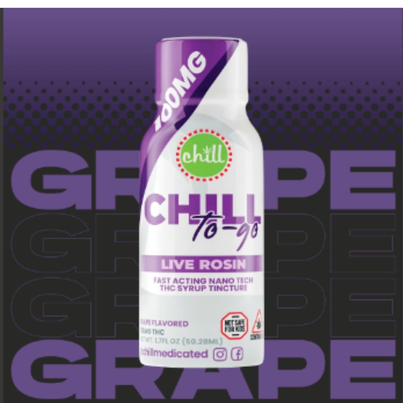 Chill Medicated - Grape To Go Live Rosin Syrup 100mg