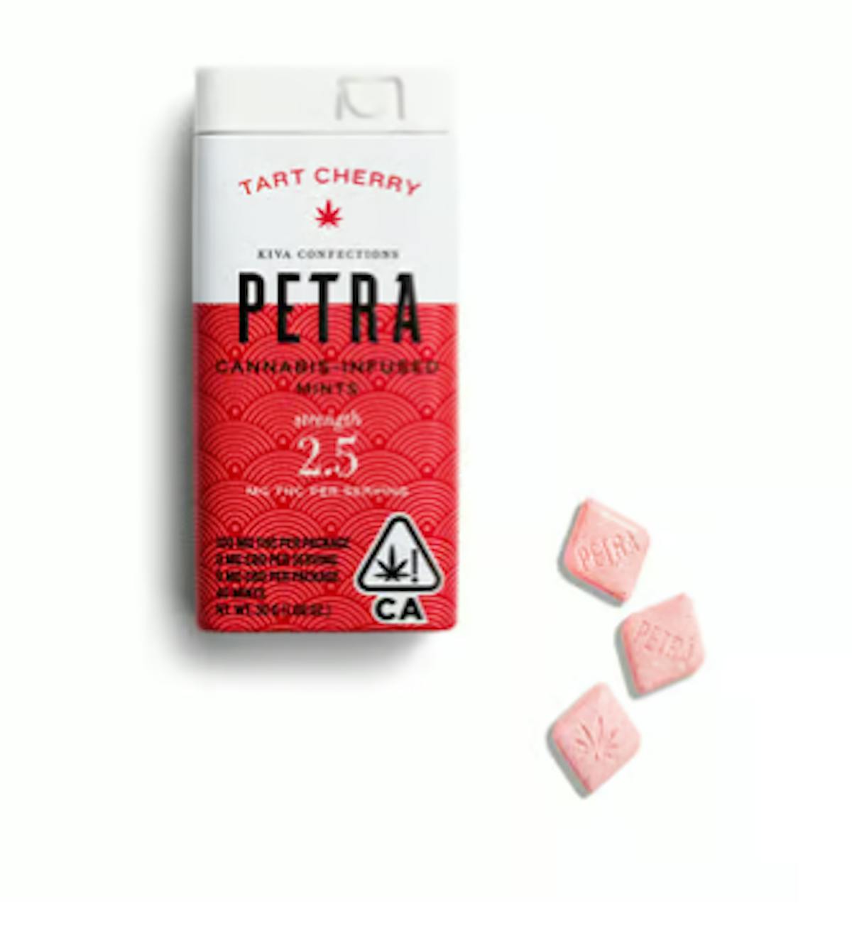 Photo of KIVA Petra Tart Cherry Mints 100mg 40pk
