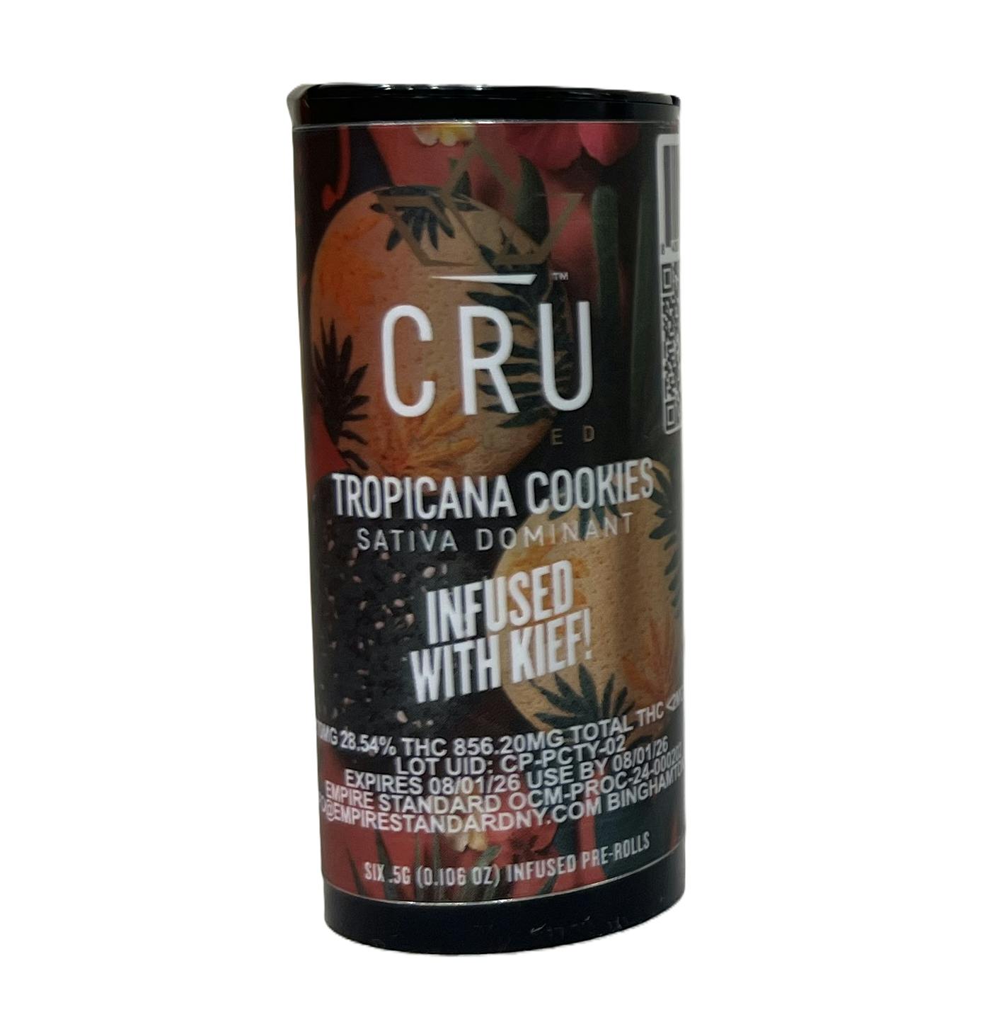CRU Cannabis CRU | Tropicana Cookies | Kief Infused Pre-Rolls 6x0