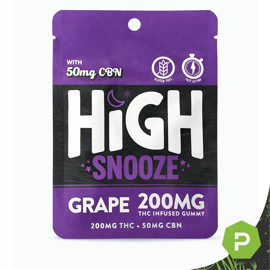 High Chew High Snooze | 200mg THC: 50mg CBN Single Gummy | Grape