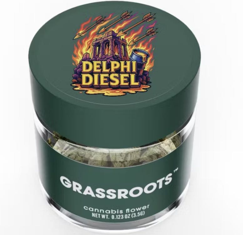 Grassroots Dark Heart Collection 3.5g- Delphi Diesel- Sativa-1