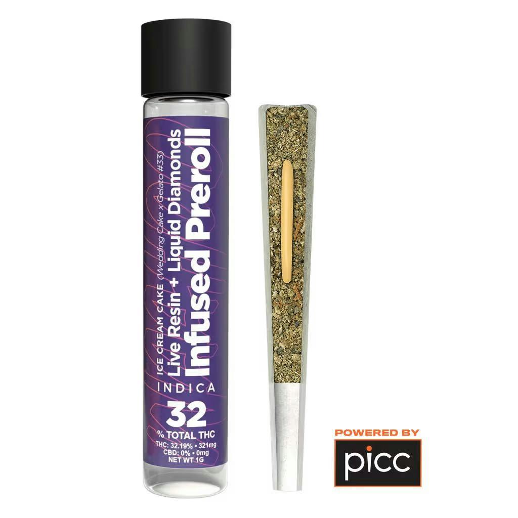 WaaHoo | Ice Cream Cake | Live Resin Infused Preroll
