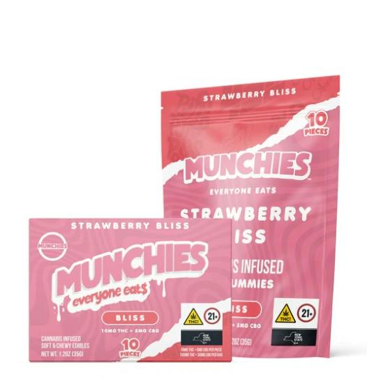 Munchies Edible Gummies Strawberry Bliss