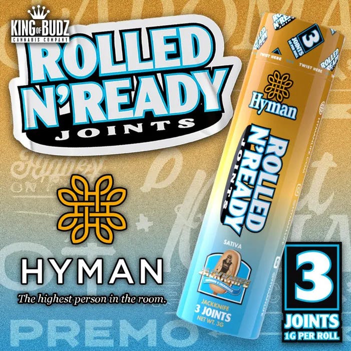 Hyman X Kevin Nash - 3-Pack 1g Prerolls - Jackknife