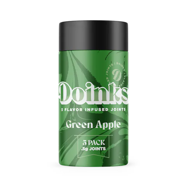Doinks Infused Joints Pack Green Apple 5pk/2.5g (hybrid, infused pre roll packs)