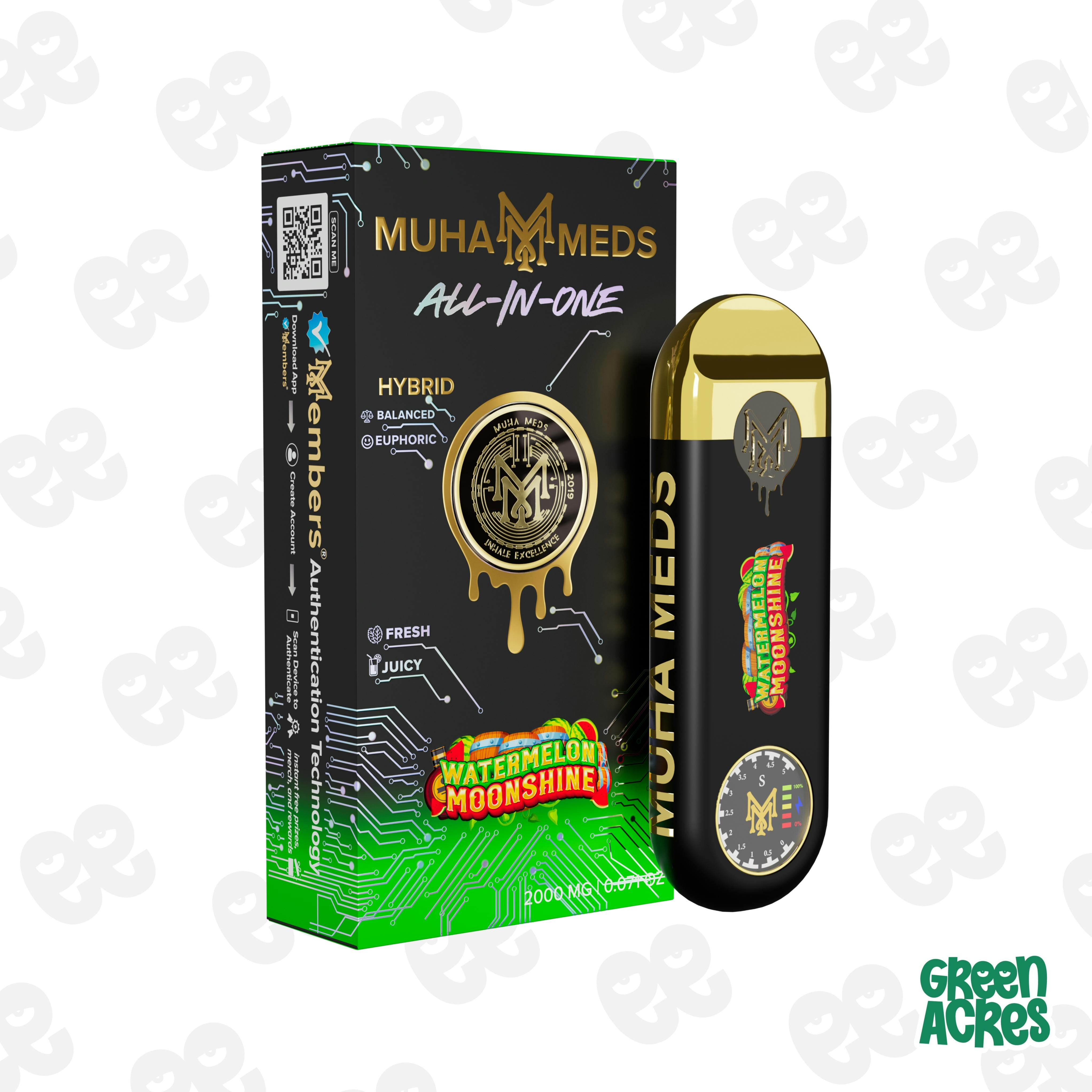 Muha Meds: Blue Slushie 2G Disposable 3rd Gen (H) | Green Acres