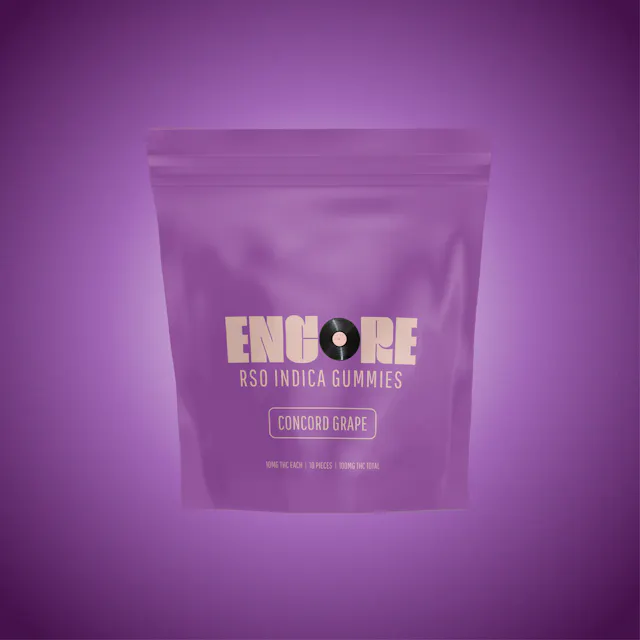 Encore Gummies Concord Grape RSO 10pk/100mg (indica, 2.8g)