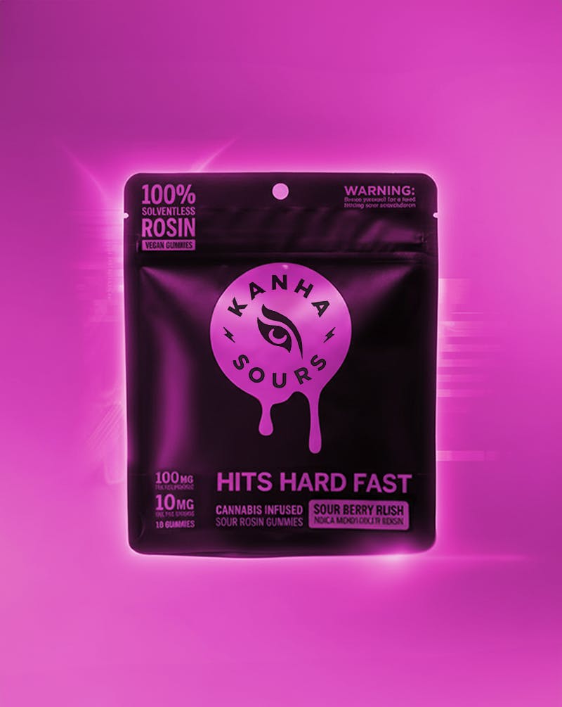 Kanha - Rosin Vegan Nano Gummies - Sour Berry Biss (I) (100mg)