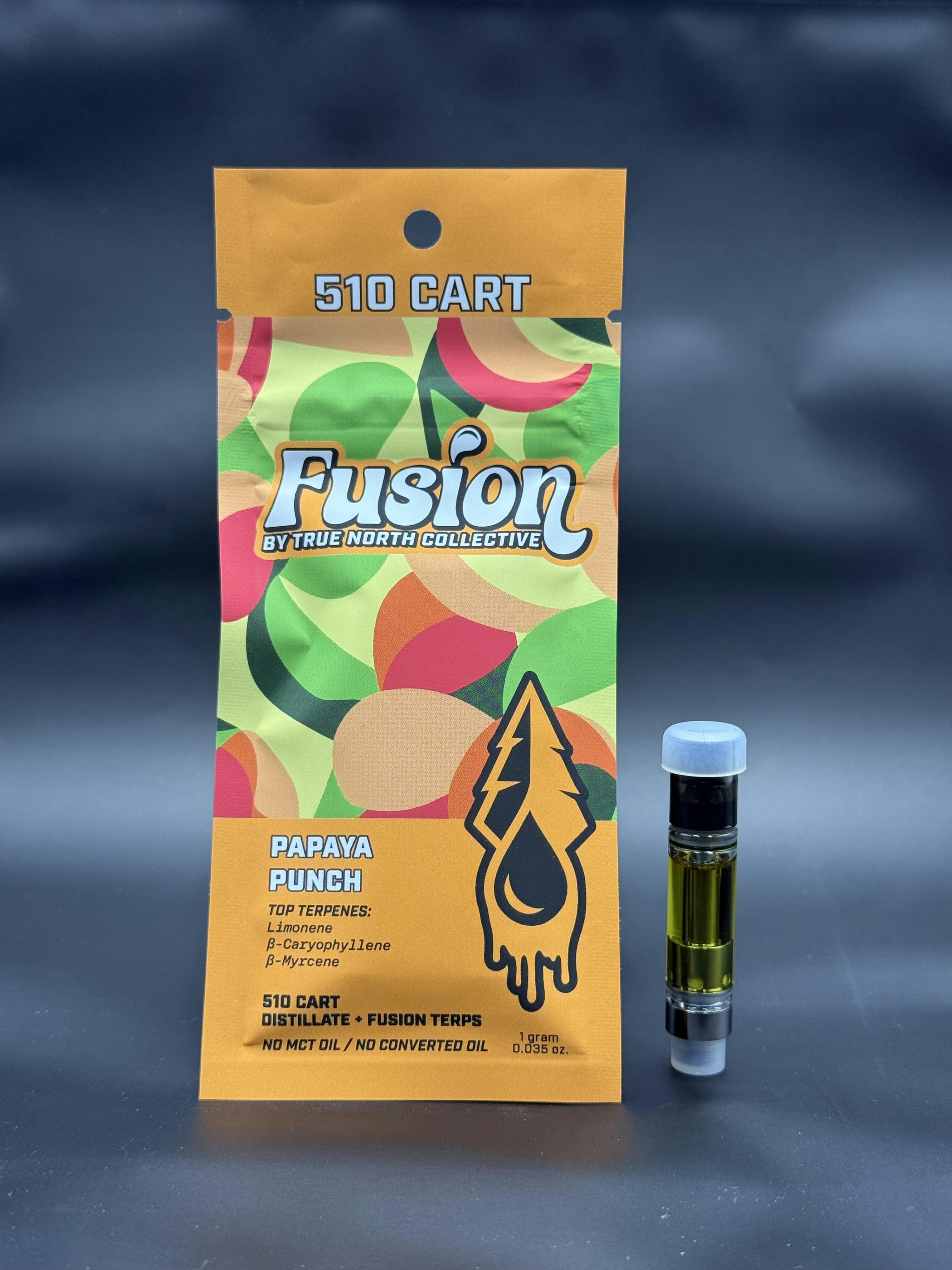 Product: True North Cartridges | Papaya Punch Fusion Distillate Cartridge | 1g