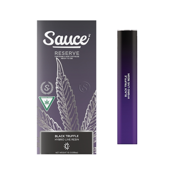 Sauce | Black Truffle Reserve Disposable/Rechargeable All-in-one Live Resin Cartridge | 1g