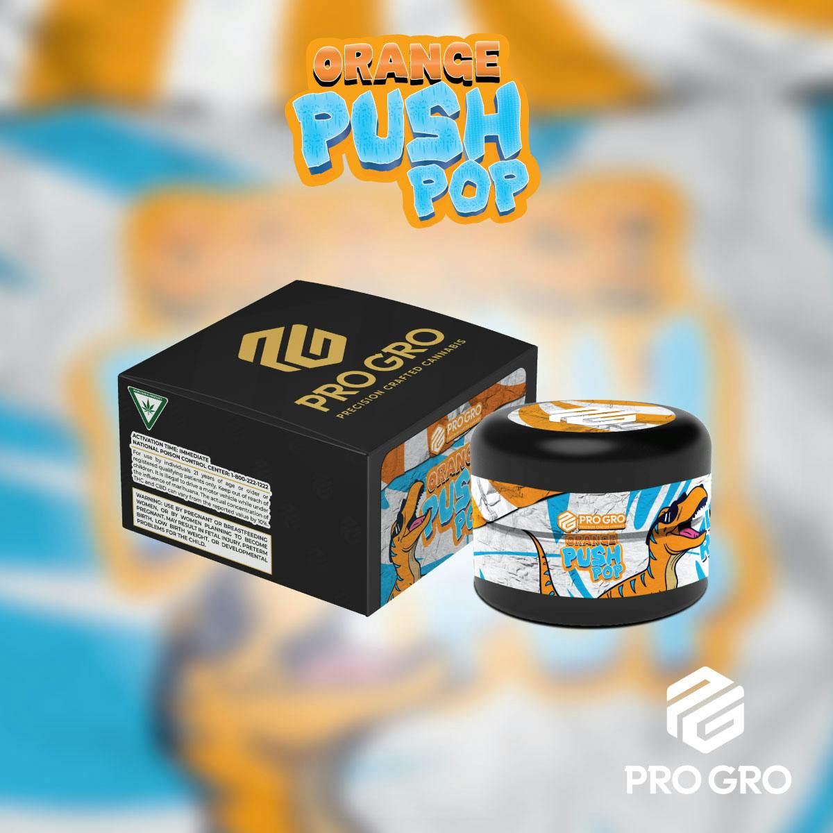 Pro Gro - 1g Live Rosin - Orange Push Pop