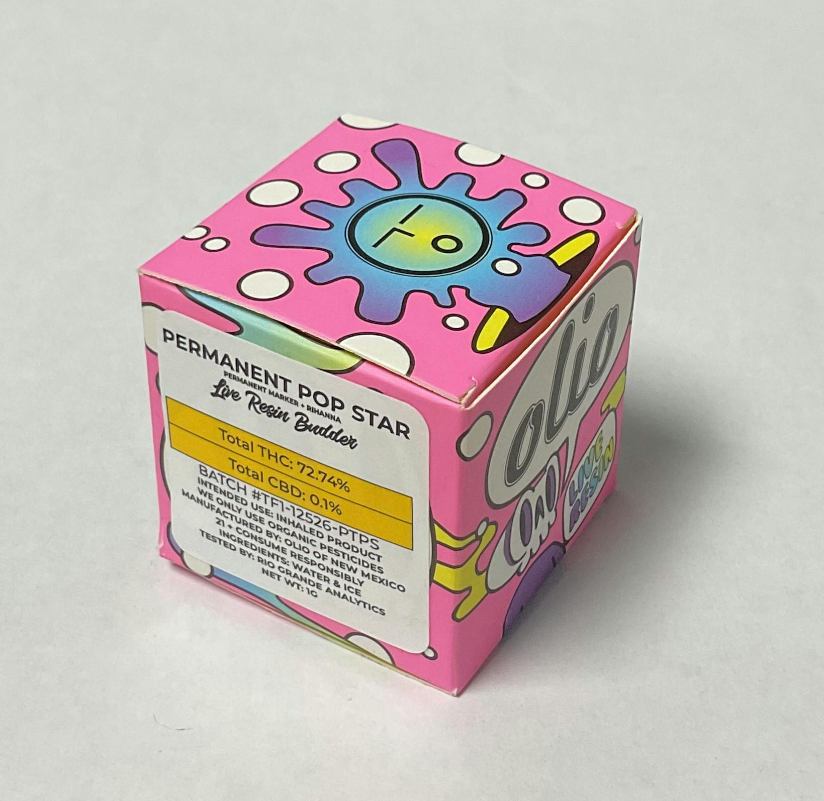 Olio Live Resin Budder | Permanent Pop Star (H)