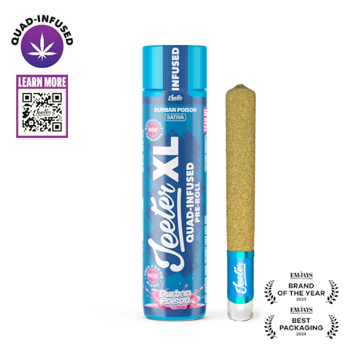 Jeeter - 2g Quad Infused Preroll - Durban Poison