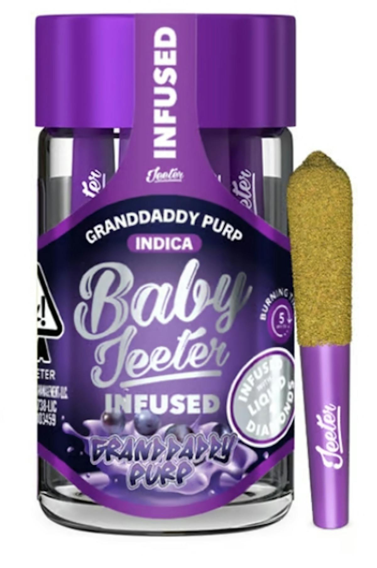 Photo of Granddaddy Purp .5g Infused Pre-Roll 5 Pack Jeeter