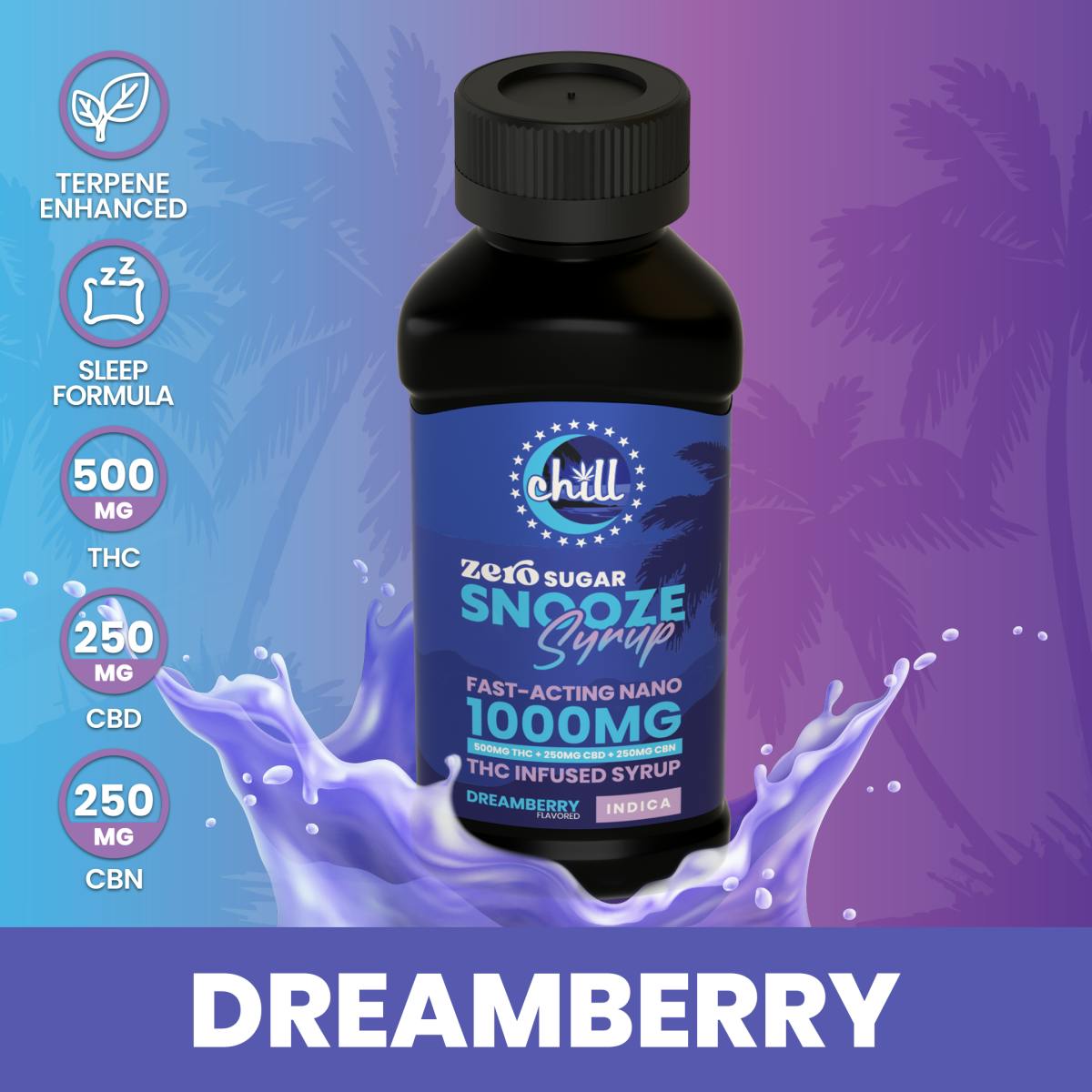 Snooze Dreamberry 5:2.5:2.5 THC:CBD:CBN Tincture Sativa | Boutiq