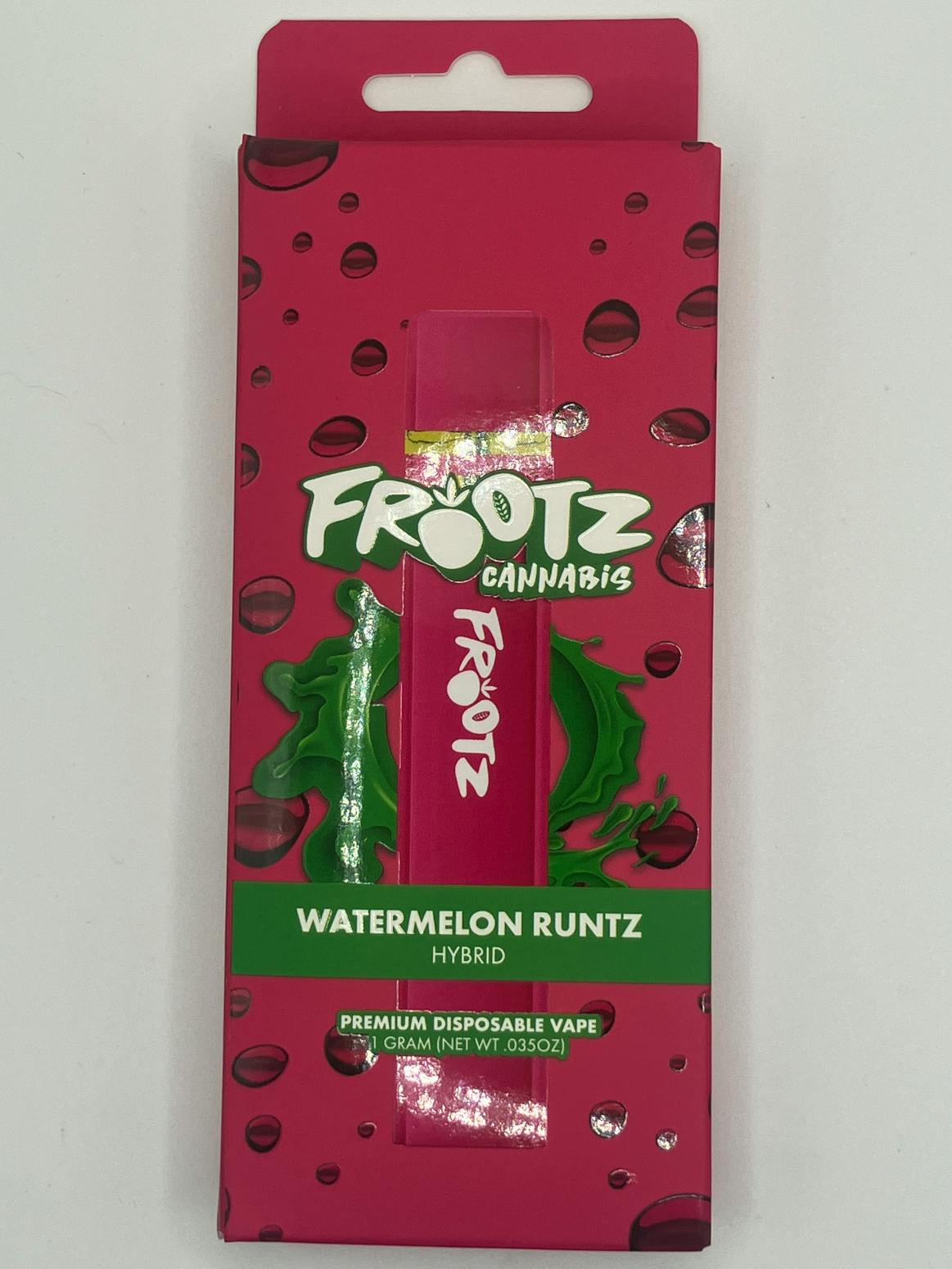 Product: Frootz | Disposable Vape - 1g - Watermelon Runtz