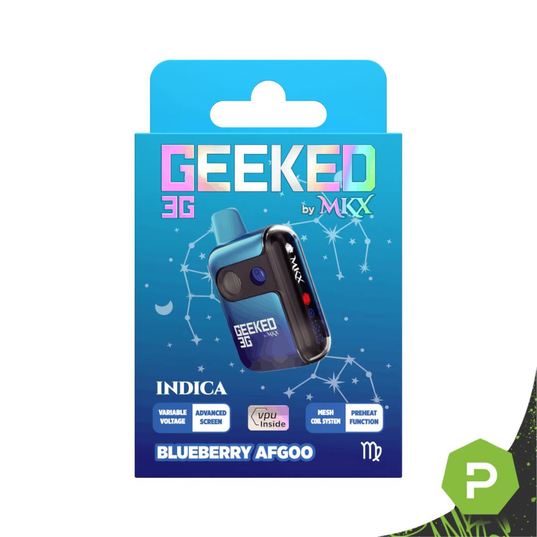 Delta 8 Indica Blueberry Afgoo Vape Cart For Sale 2g Delta 8 Disposable –  Uplift CBD MKX Oil Co. Geeked By MKX - 3g Disposable - Blue Afgoo - Indica 
