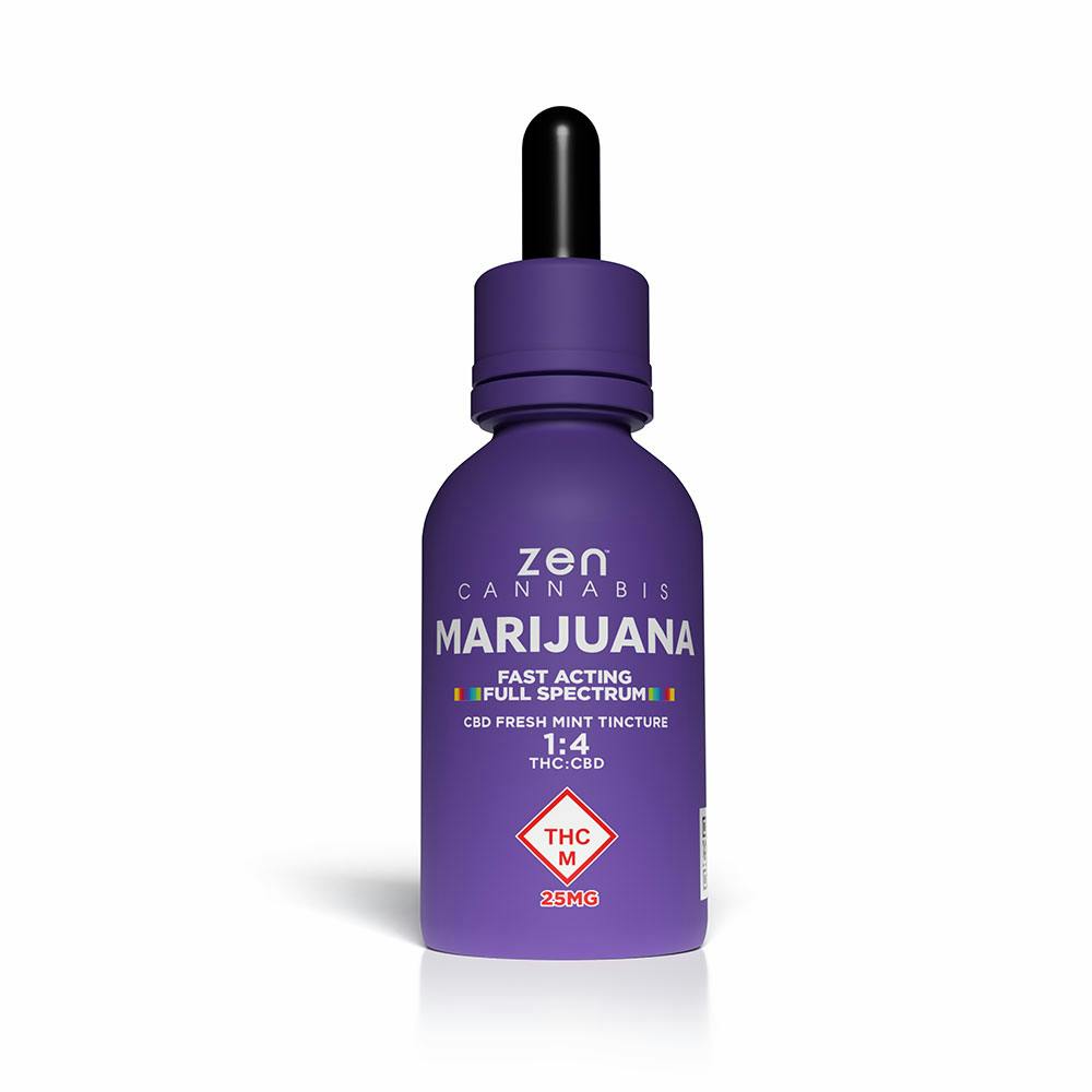 BudsBrain　H4CBH【Premium】　 LIQUID 1ml Zen | Tincture | Indica Fresh Mint 4:1 100mg | Flora Farms Ozark