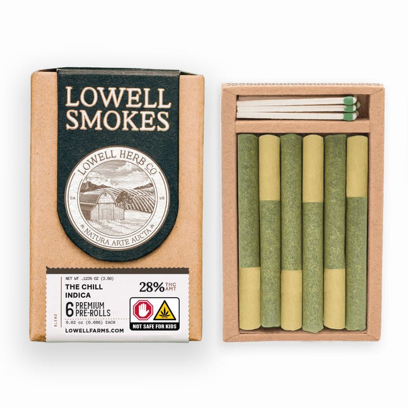 Photo of Lowell | The Chill | 6 x 0.58g Pre-Rolls