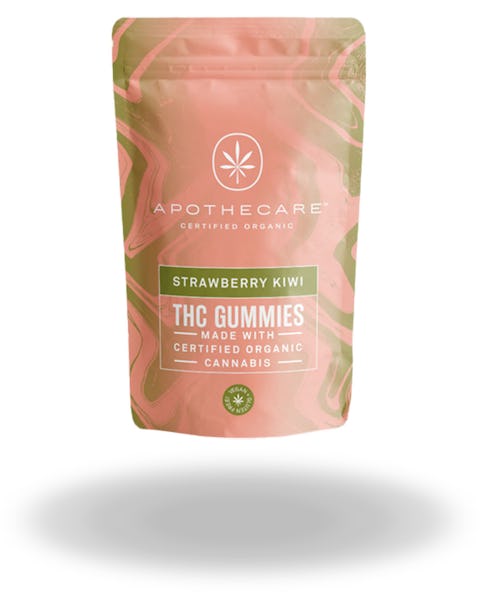 Product: Apothecare | Certified Organic Strawberry Kiwi THC Gummies | 200mg