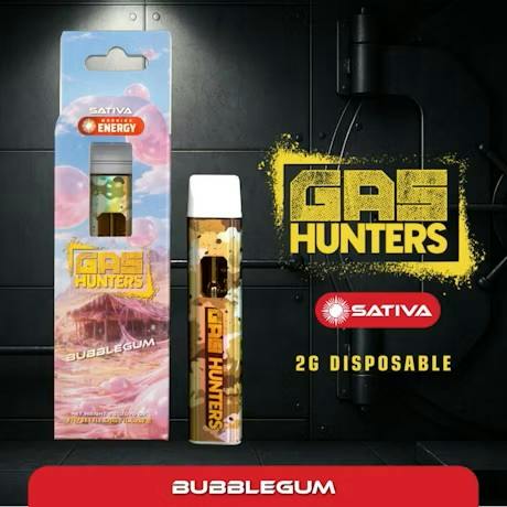 Bubblegum Disposable Sativa by Gas Hunters – Vapes at Gatsby Cannabis
