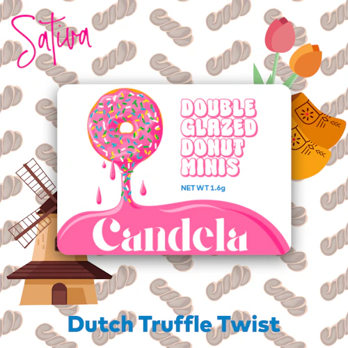 "Dutch Truffle Twist" Double Glazed Donut Minis - 1.6G