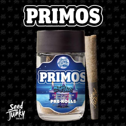 SEED JUNKY PRIMOS | MAGIC SHOTZ  - BUBBLE HASH INFUSED 5PK HYBRID