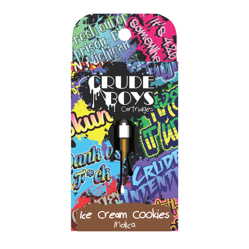 Product: Crude Boys | Ice Cream Cookies | Vape Cart | 1g | Indica