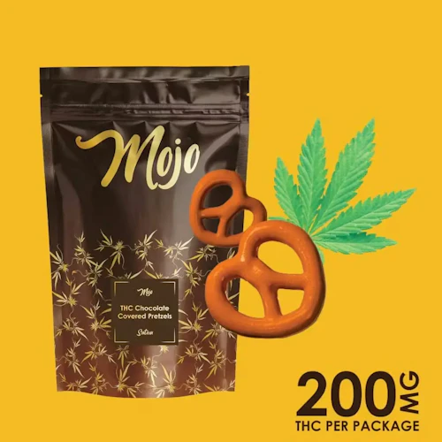 Mojo - 200mg Chocolate Bites - Chocolate Pretzels (S)