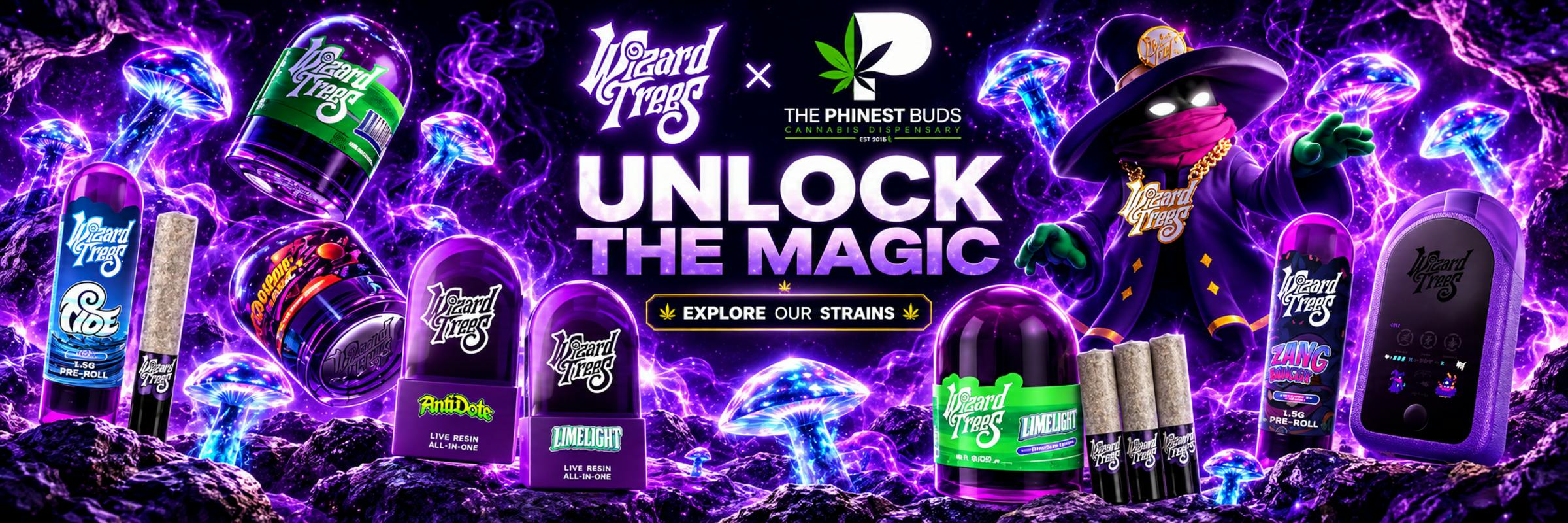 Wizard Trees cannabis available at The Phinest Buds Cannabis Dispensary 576 Dick Rd Ste 10a Depew, NY 14043