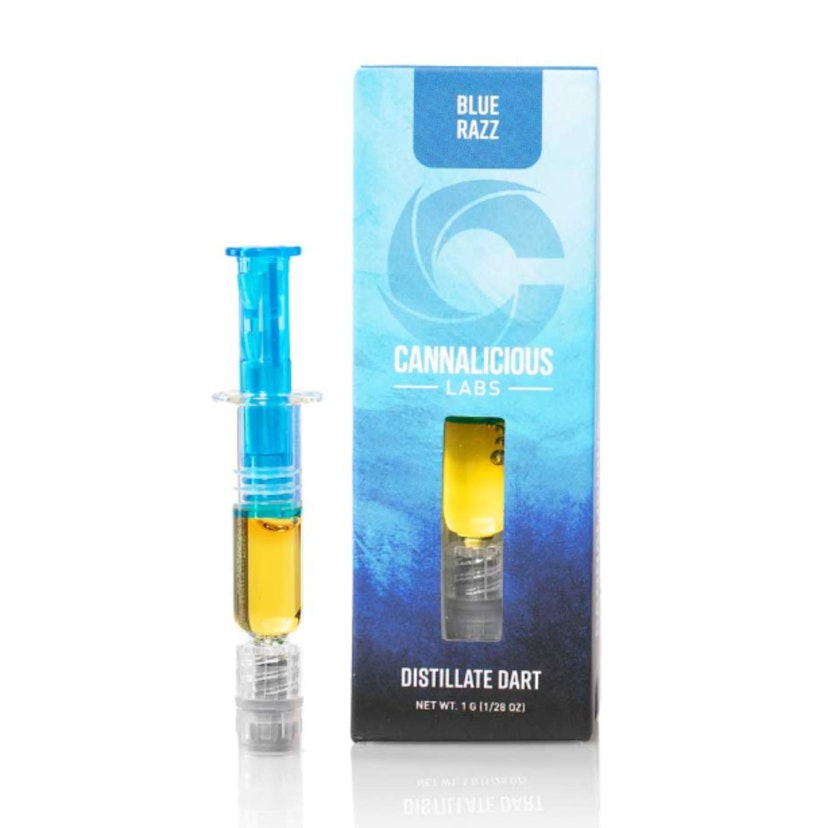 Cannalicious - Blue Razz Distillate Dart