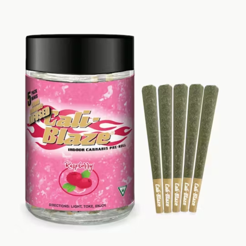 Cali Blaze - Raspberry 5pk Infused PR