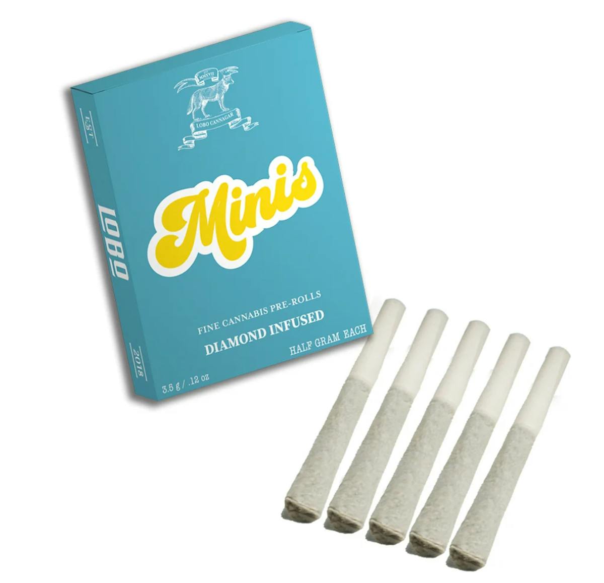 Photo of Lobo | Orange OG Minis Diamond Infused Pre-Rolls 5×0.5G
