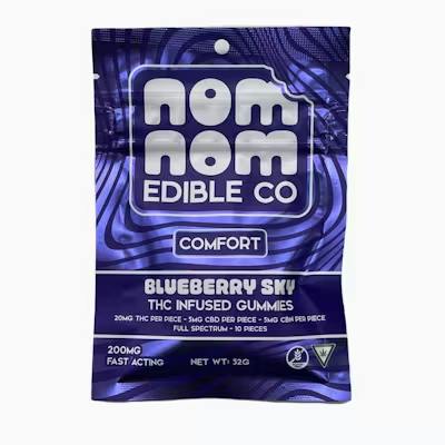 Blueberry Sky - Comfort 200MG by Nom Nom Edible Co. – Edibles at Gatsby Cannabis