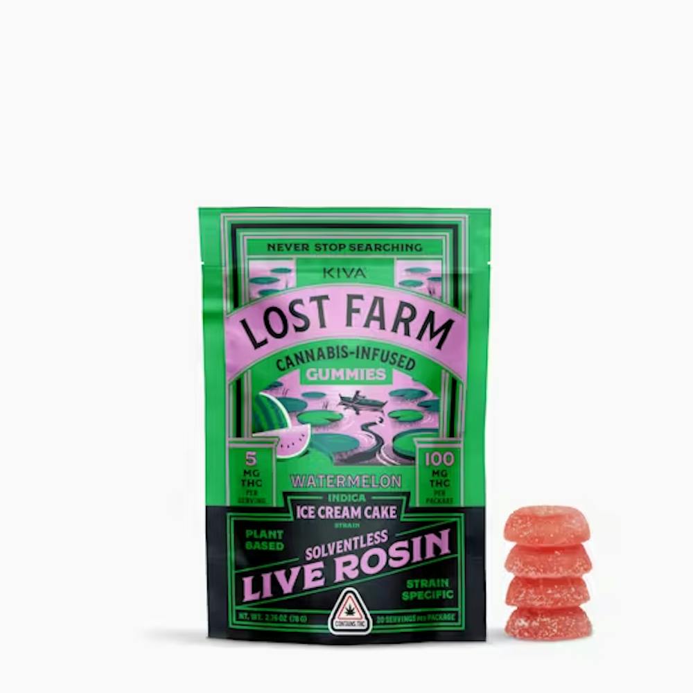 Product Ice Cream Cake x Watermelon | Live Rosin Gummies 20pk