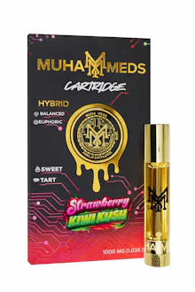 Muha Meds - 1g Cart - Strawberry Kiwi Kush