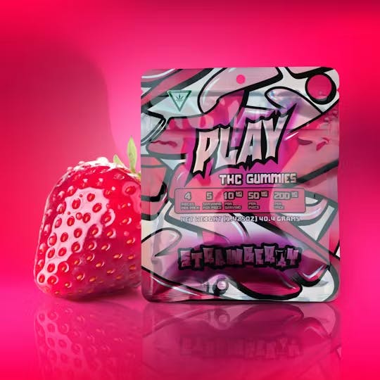 Product: PLAY | Strawberry 200mg Gummies
